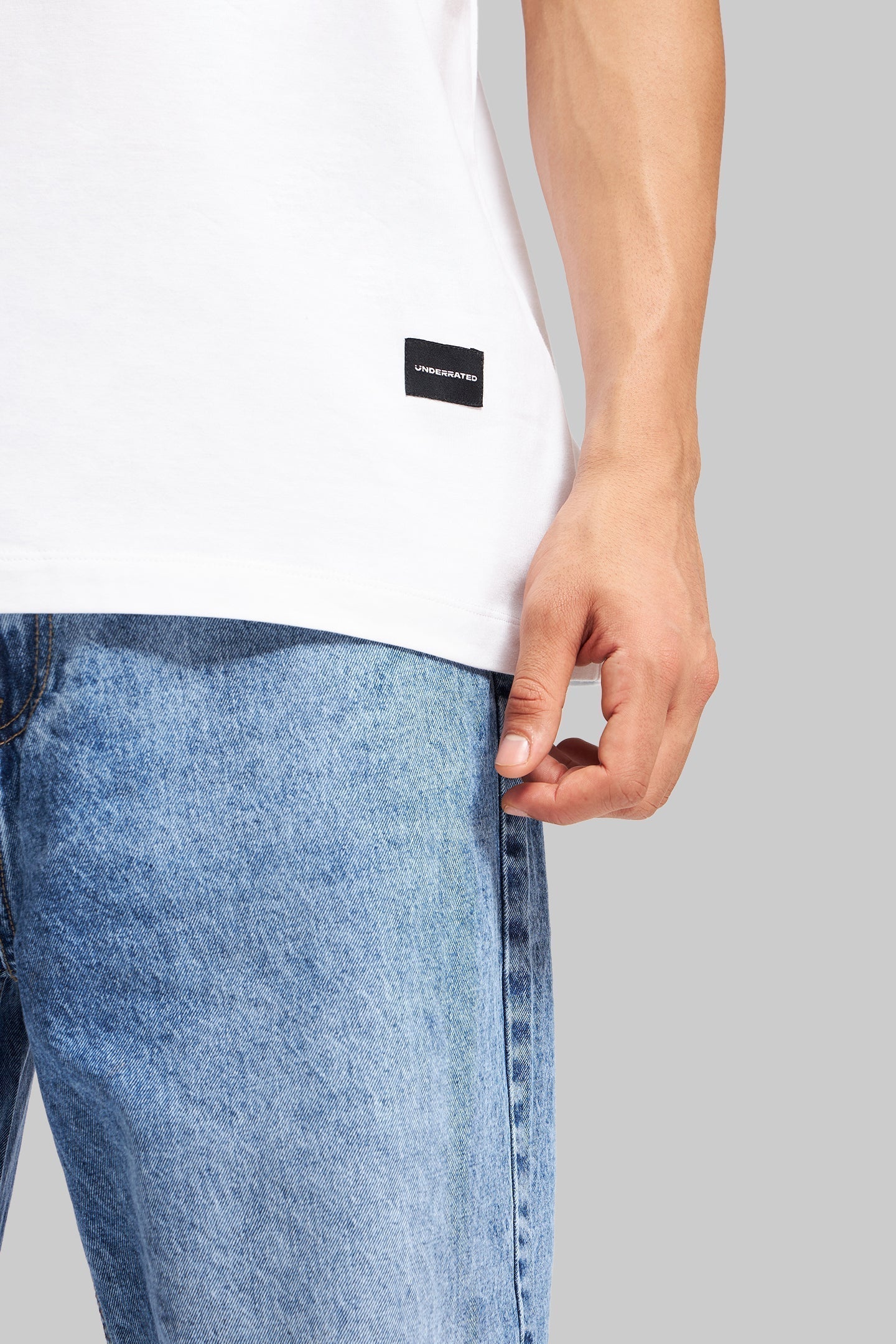 Do It For Yourself White Oversized Fit T-Shirt Men