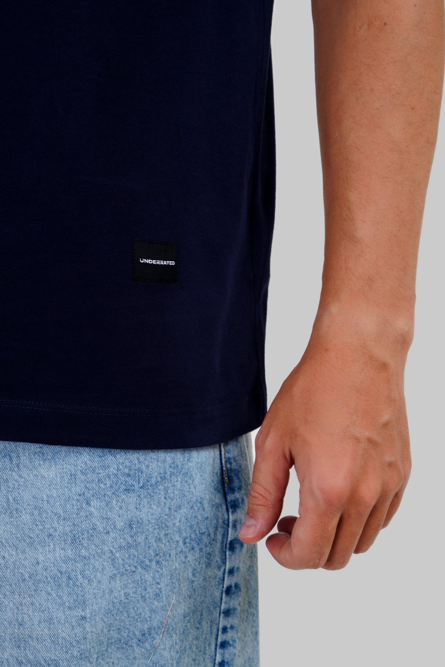 Pink Serpent Navy Blue Oversized Fit T-Shirt Men