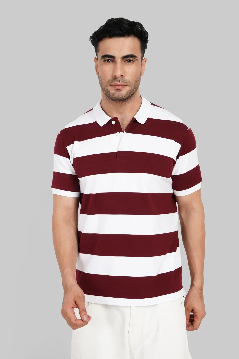 Pack of 2 Rugby Polo T-shirt combo - Green /Maroon