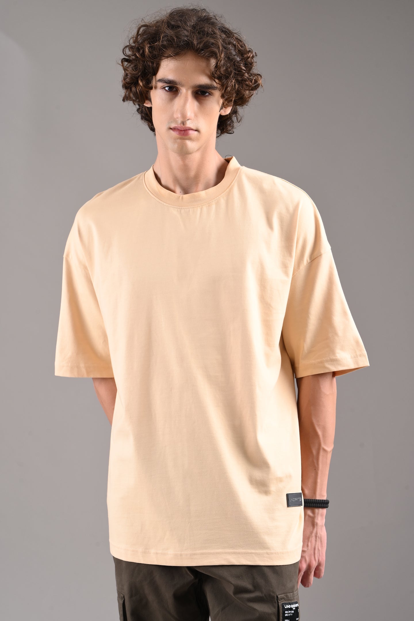 Pack of 3 Baggy T-shirts - Red/Lilac/Beige