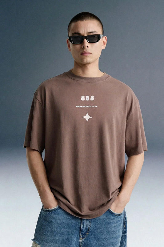 888 URC Purple Oversized T-shirt Men