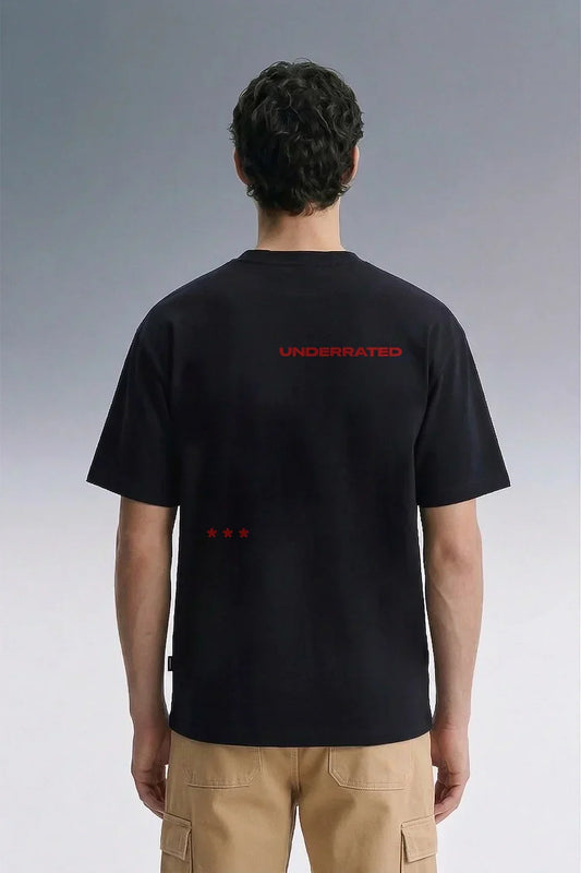 Underrated Essential Black Oversized T-shirt Men
