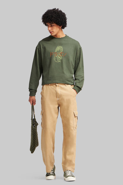 Spirit Dragon Olive Green T-Shirt