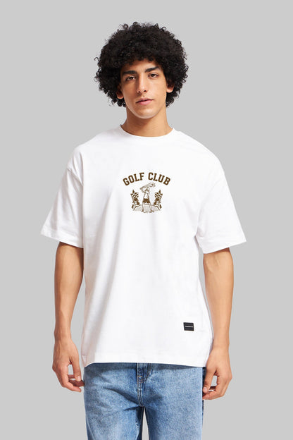 URC Golf Club White Oversized Fit T-Shirt Men