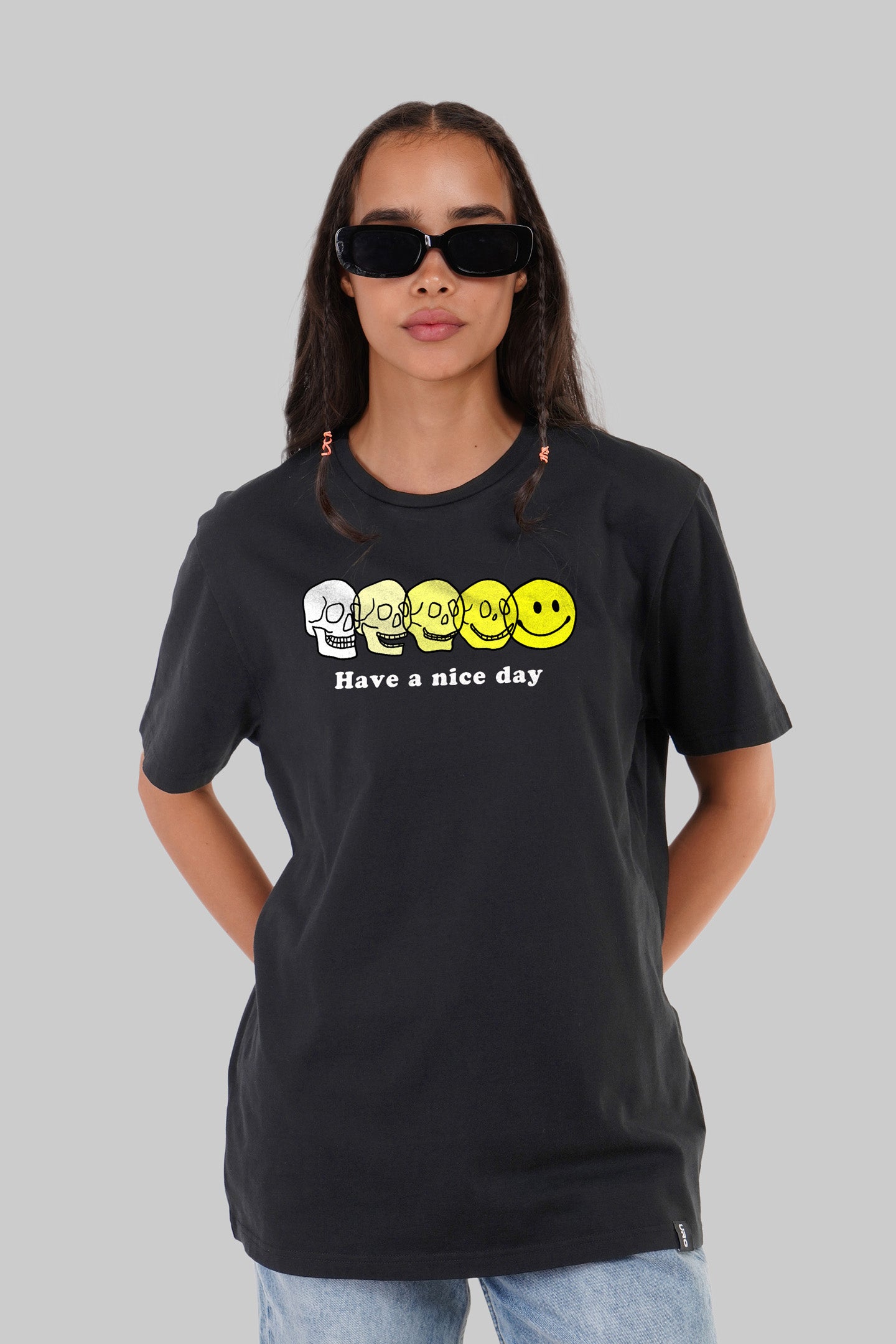 Have A Nice Day Black Boyfriend Fit T-Shirt Women
