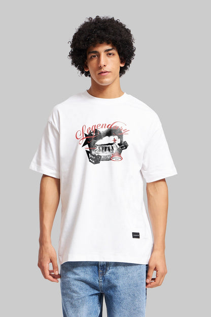 Unreleased Legendary White Oversized Fit T-Shirt Men