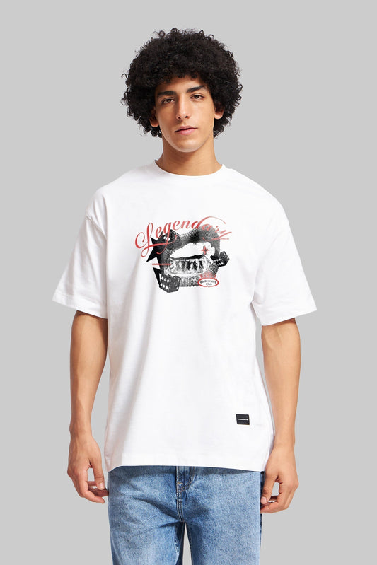 Unreleased Legendary White Oversized Fit T-Shirt Men