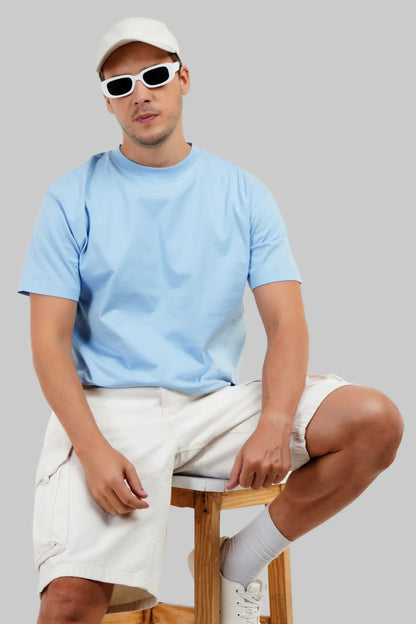 Pack of 3 Oversized Fit T-shirts - Black/Blue/Navy