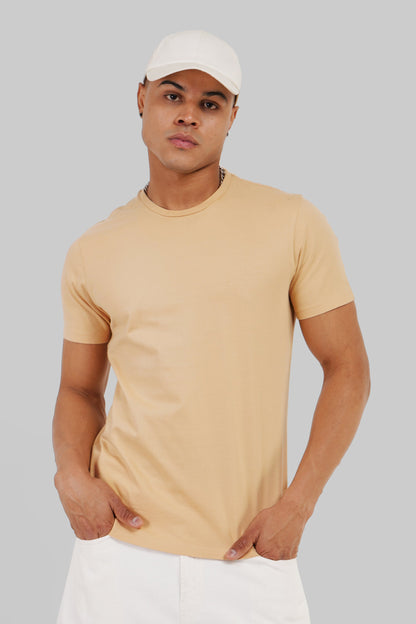 Pack of 4 Regular Fit T-shirts - Grey/Beige/Red/Blue