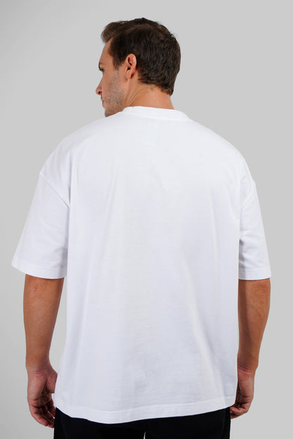 Underrated World White Baggy Fit T-Shirt Men