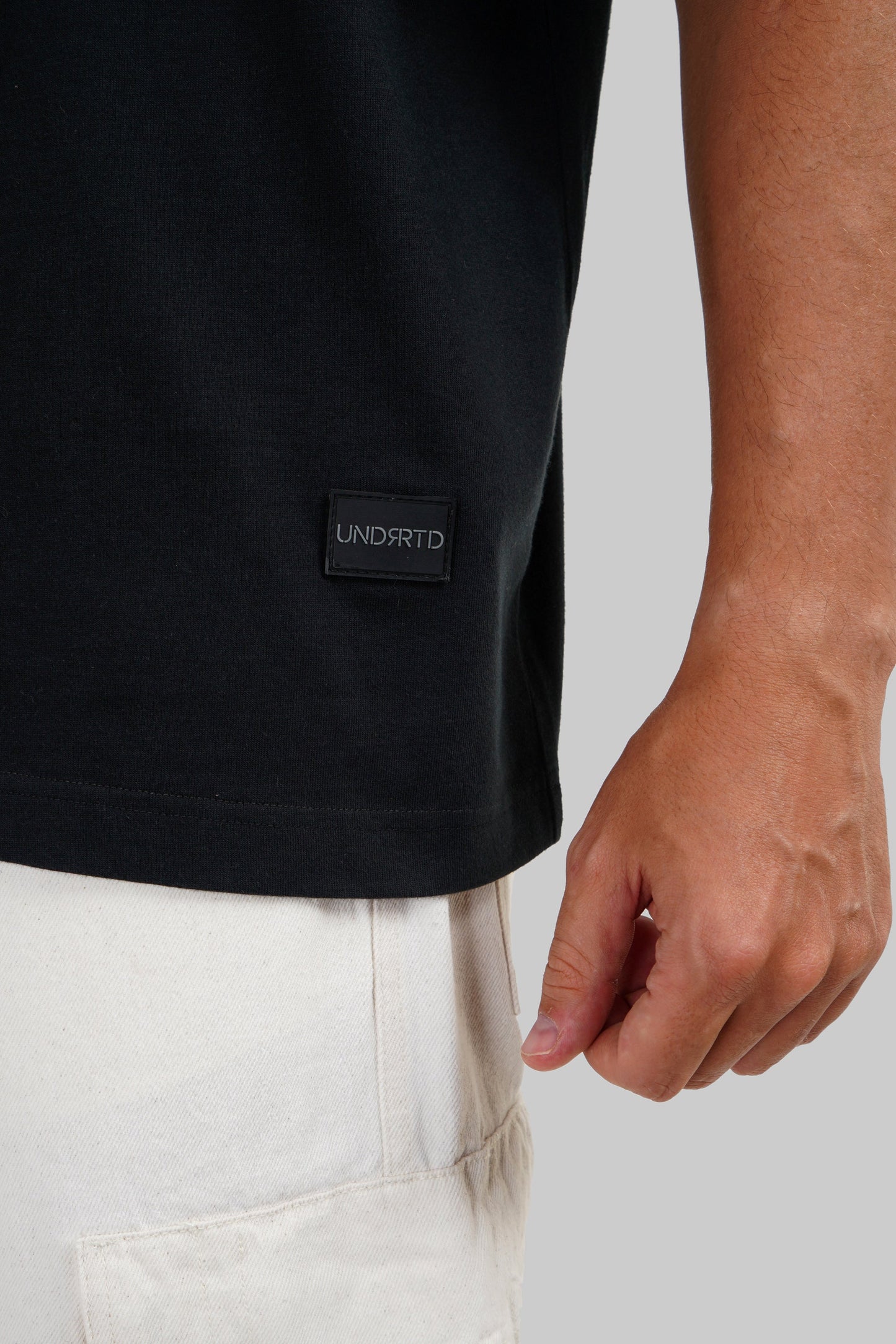 Underrated Green Black Baggy Fit T-Shirt Men