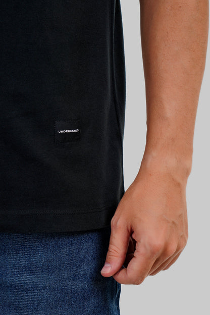 Underrated Dragon Black Oversized Fit T-Shirt Men