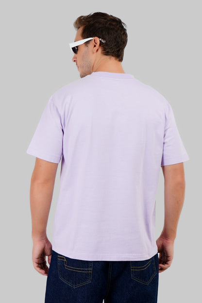 Weird Mushrooms Lavender Oversized Fit T-Shirt Men