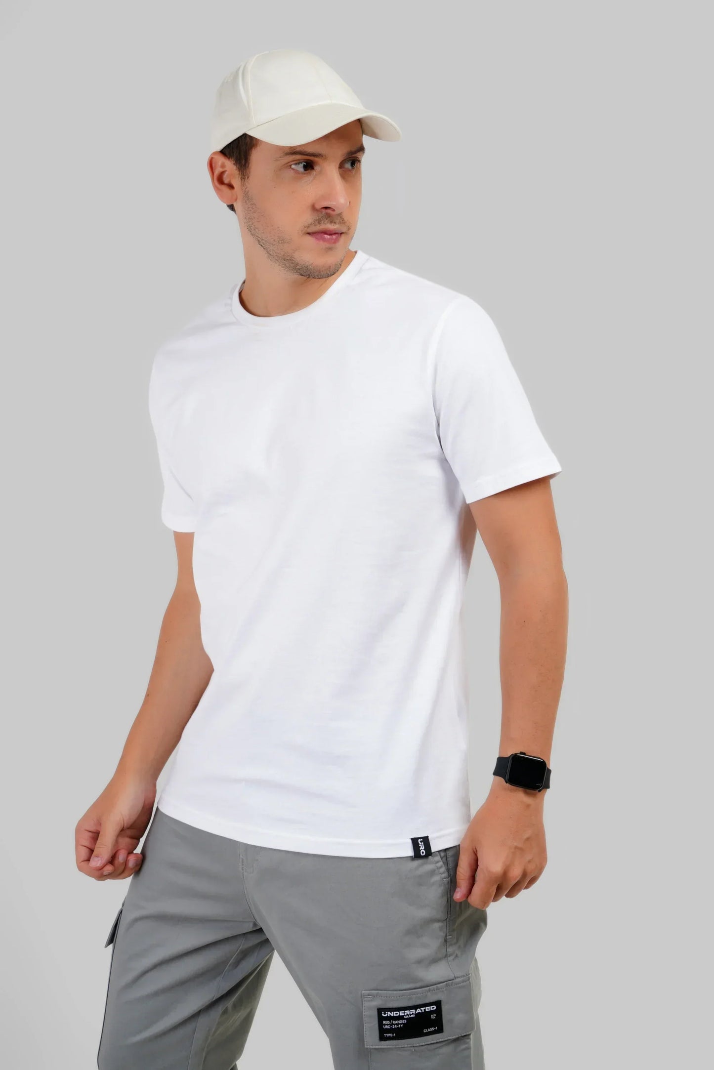 Pack of 3 Regular Fit T-shirts - Black/White/Green