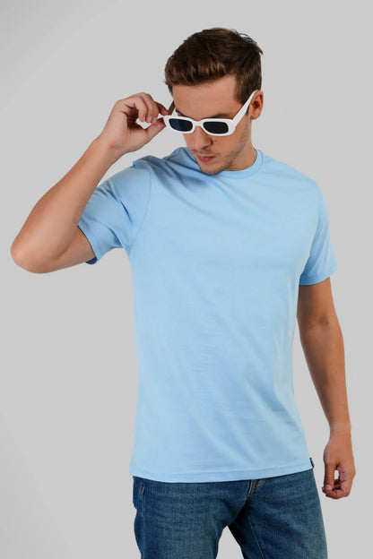 Pack of 3 Regular Fit T-shirts - White/Blue/Beige