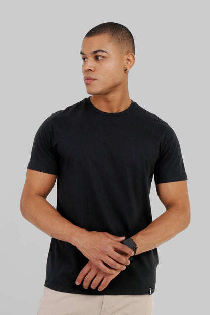 Pack of 3 Regular Fit T-shirts - Lilac/Blue/Black