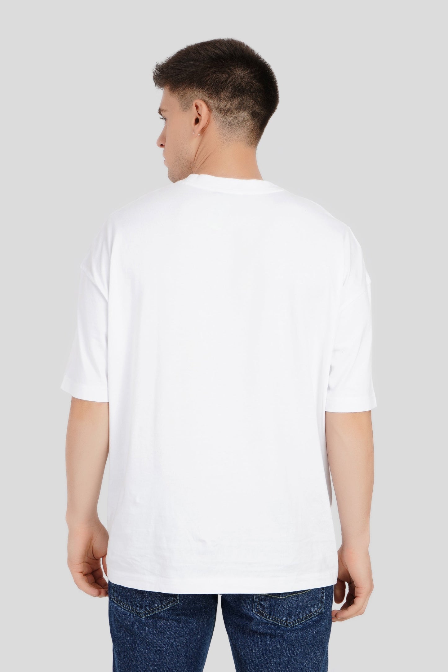 Underrated Hip Hop White Baggy Fit T-Shirt Men