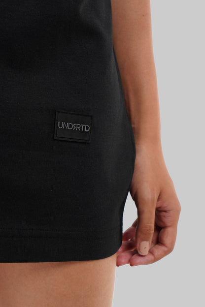Floral Bloom Black Baggy Fit T-Shirt Women