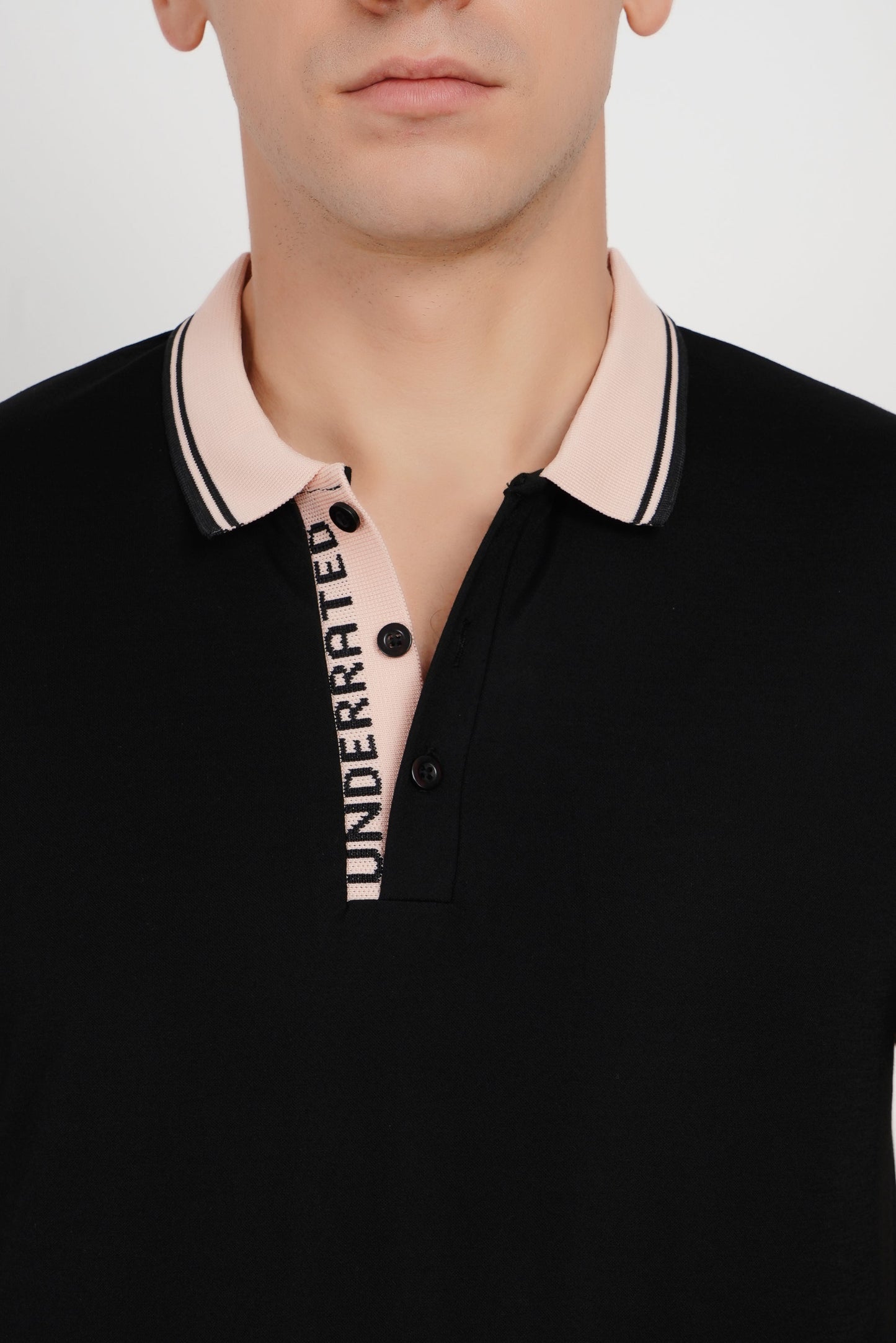 Men's Polo Neck T-shirt Combo - Pack of 2 Underrated Essentials - Black and Green