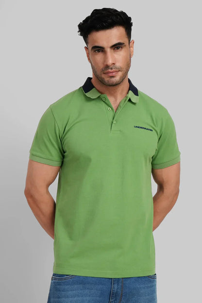 Pack of 2 Men's Polo T-shirt combo - Red/ Green