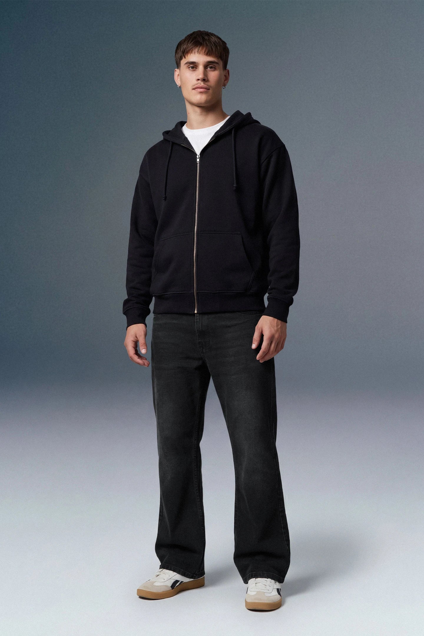 Black High Rise Men's Bootcut Jeans
