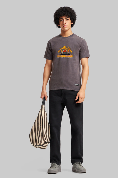 Showtime Grey Acid Washed T-Shirt Men