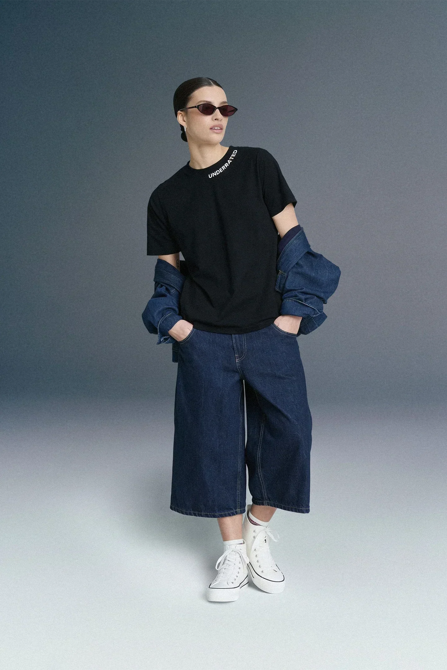 Underrated Curve Black Boyfriend Fit T-shirt