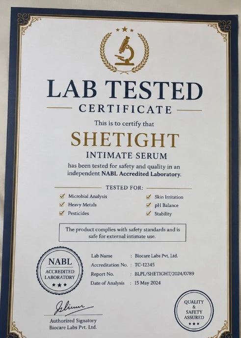Lab Tested Certificate